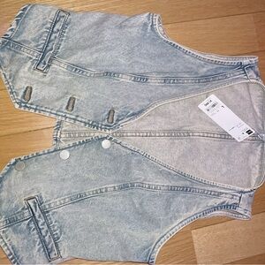 Light Wash Denim Vest Camisole
